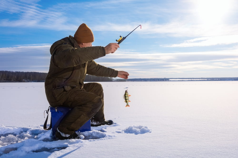 Late Ice Fishing in Alberta